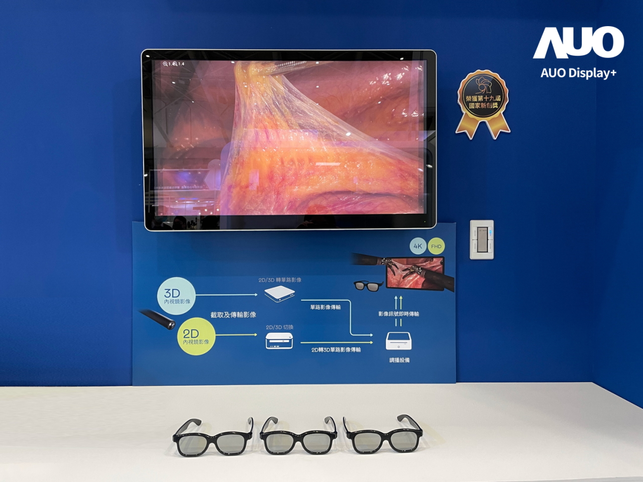 達擎寬視角3D醫療顯示器，協助醫護團隊成員於手術進行時，皆能看到一致性的3D影像，提高溝通效率，使手術更精準、快速完成達擎寬視角3D醫療顯示器，協助醫護團隊成員於手術進行時，皆能看到一致性的3D影像，提高溝通效率，使手術更精準、快速完成